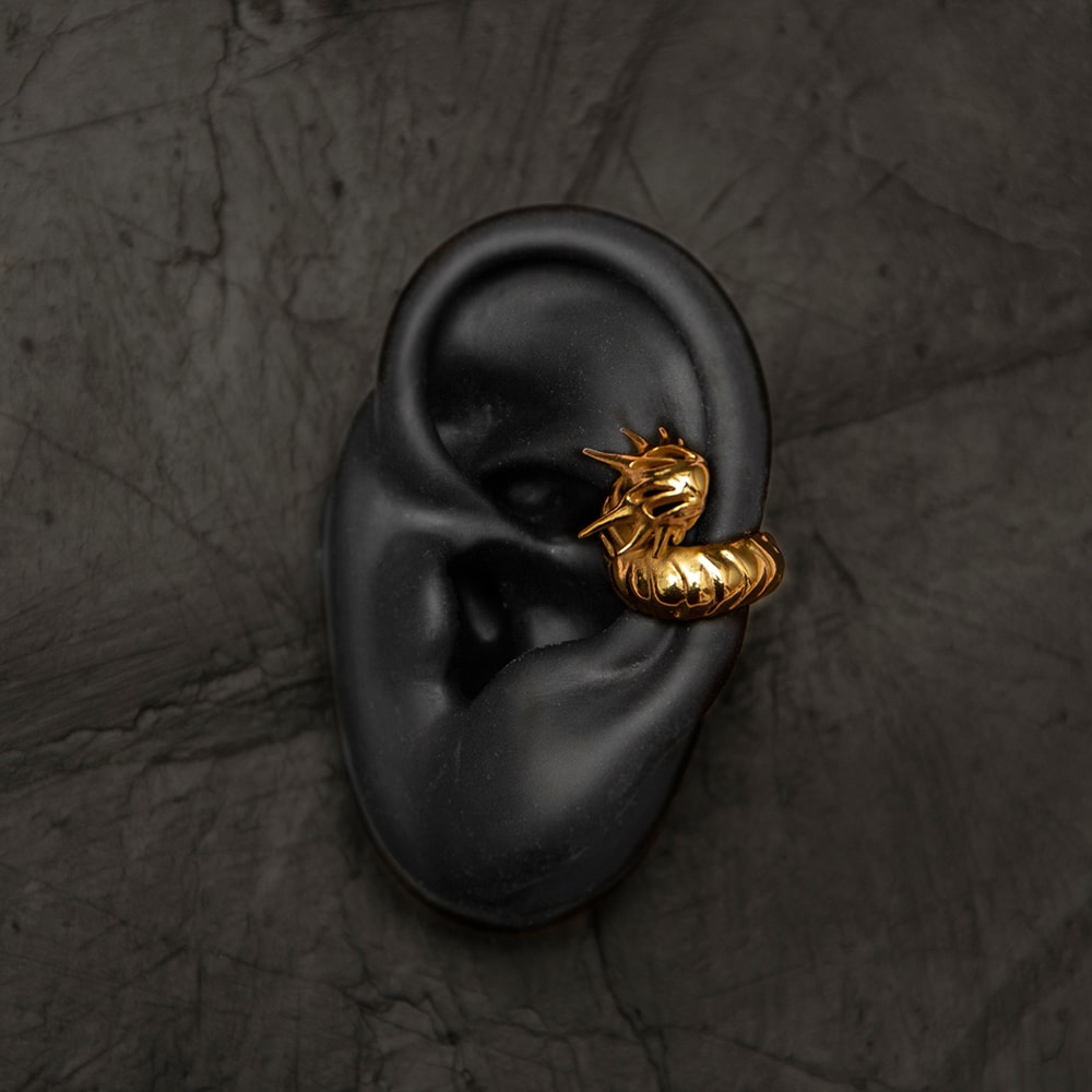 Earcuff Oruga Dragón