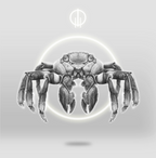 Earcuff Cangrejo rojo