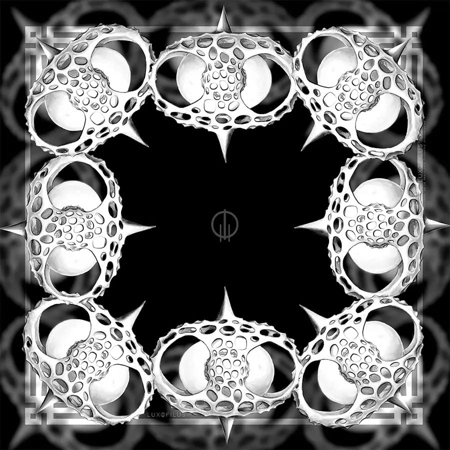 Pañoleta Radiolario Tetrapyle