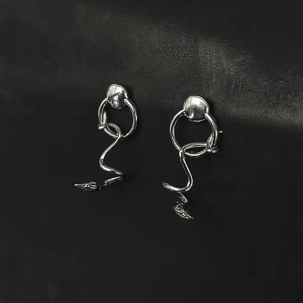 Aretes Culebra Bejuquilla Suspendida