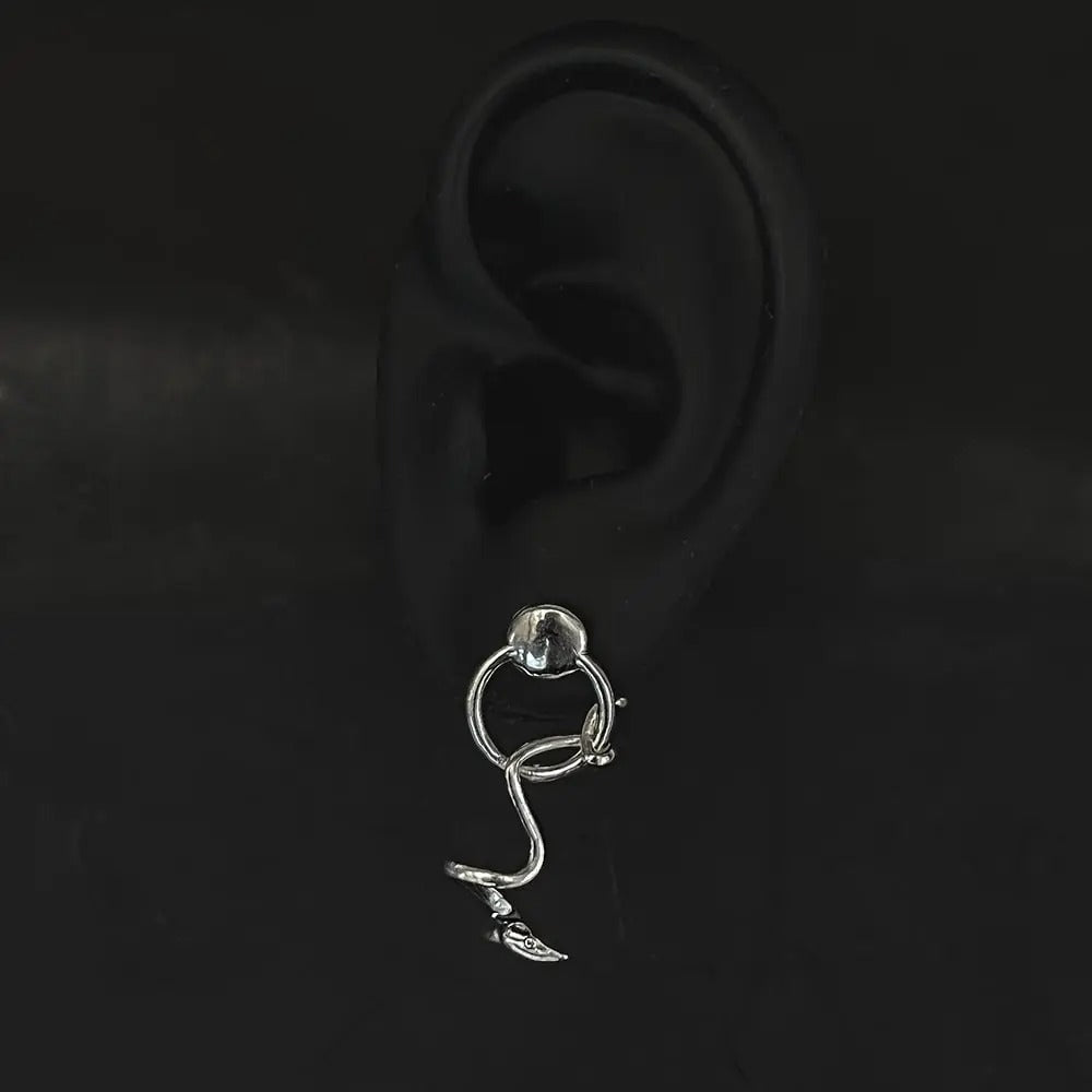 Aretes Culebra Bejuquilla Suspendida