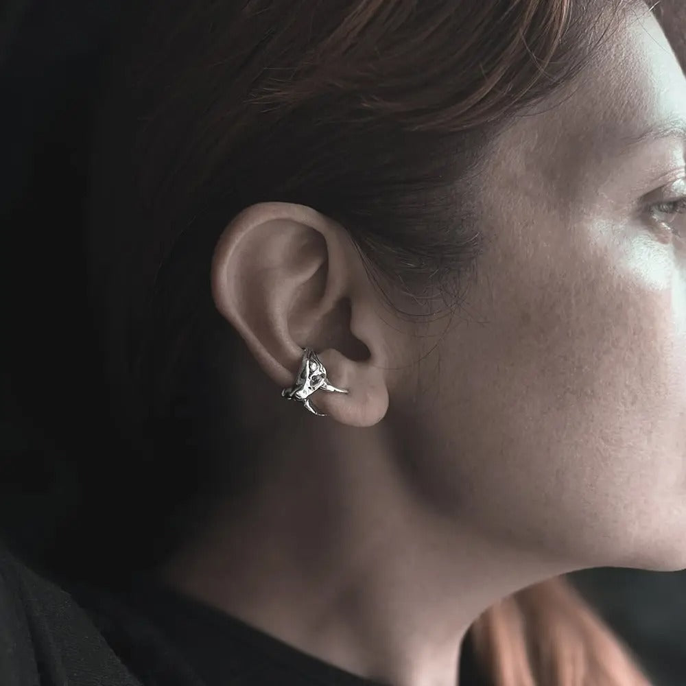Earcuff Víbora Nariz de Cerdo