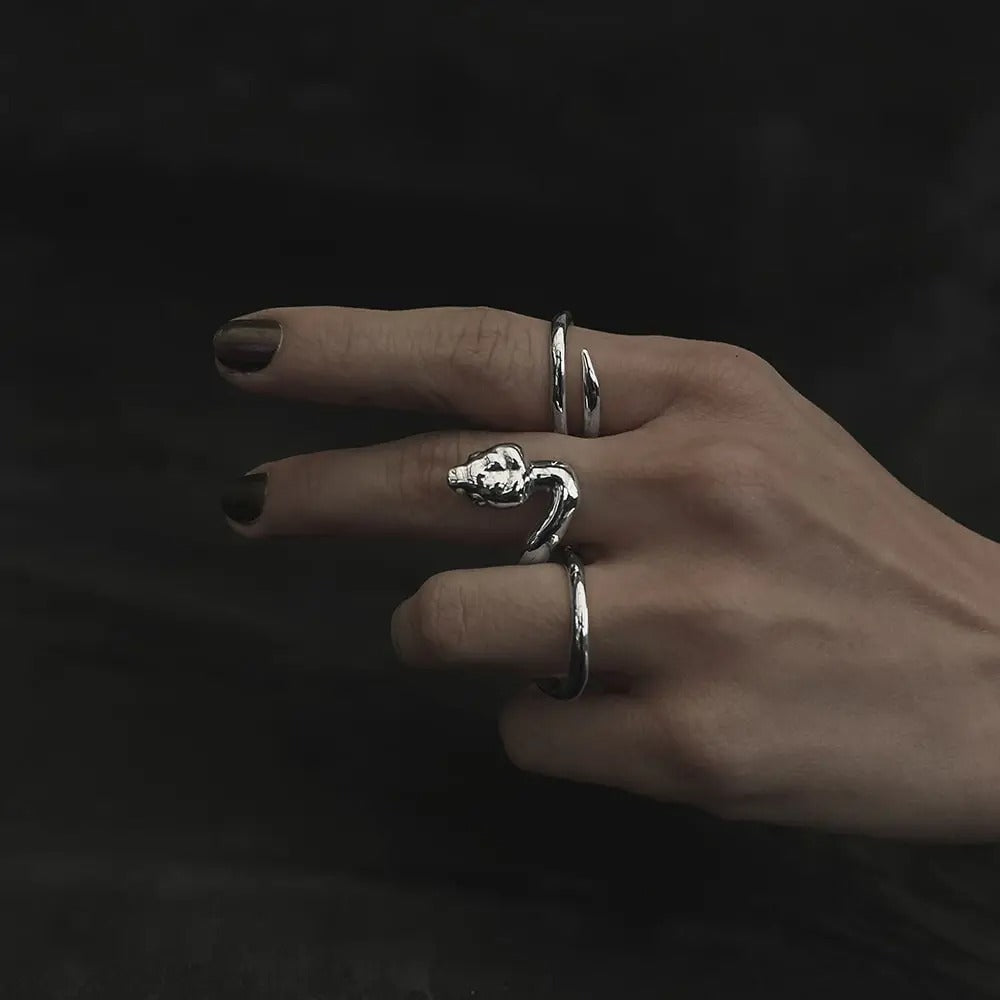 Anillo Culebra Ojo de Gato